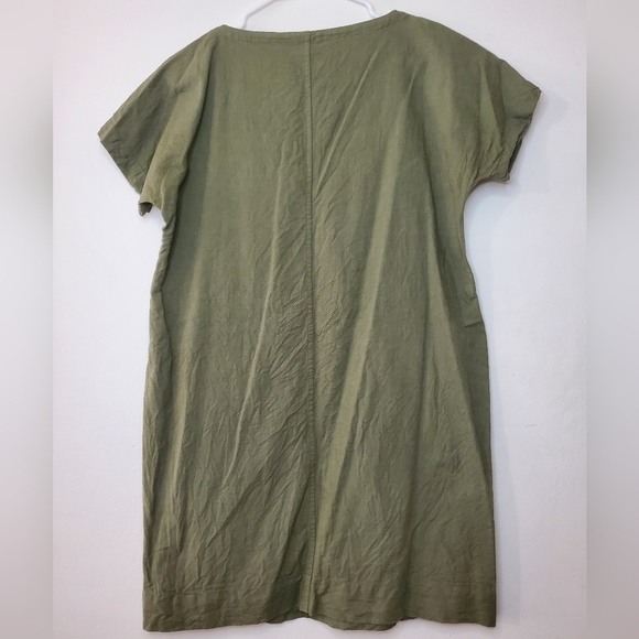 Eileen Fisher Organic Cotton Sheath Dress Size Petite Small - Picture 7 of 9